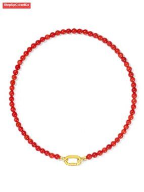 Chunky Beaded Necklace Natural Stone Choker Summer Jewelry Gift for Women